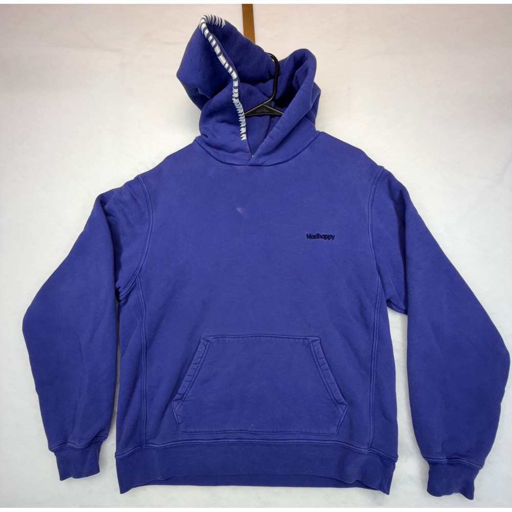 Madhappy Heritage Hoodie Purple Embroidered Logo Sweatshirt Women oversized Sm